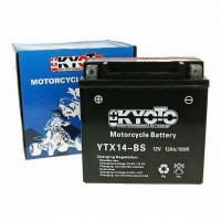 Baterie KYOTO 12V 12Ah  YTX14-BS (dodáváno s kyselinovou náplní)